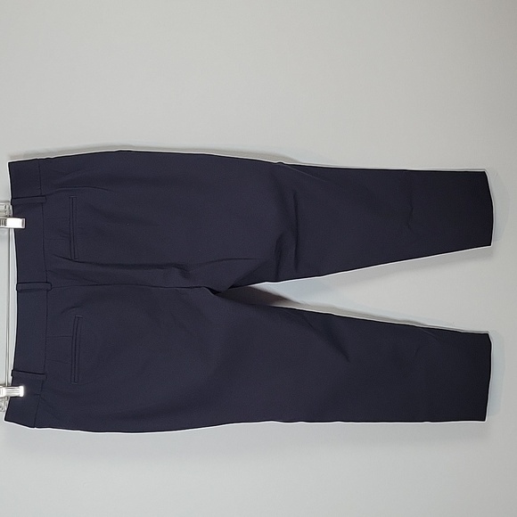 Talbots Ruffle Pockets Cropped Navy Blue Pants 14P - Picture 5 of 8